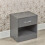 (Dark Grey) Compact Bedside Table with 1 Drawer 2