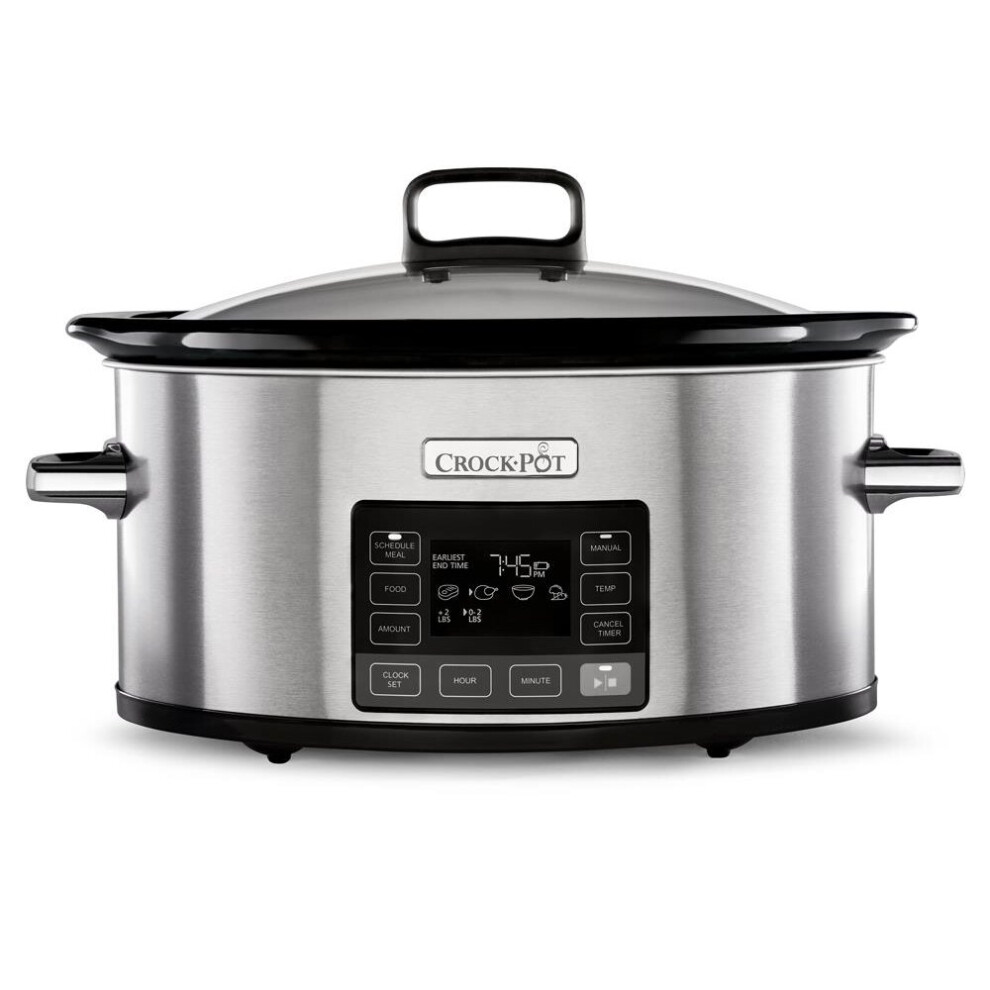 Crock-Pot Csc066 Timeselect Slow Cooker 5.6 Litres 240 Watt Brushed Stainless