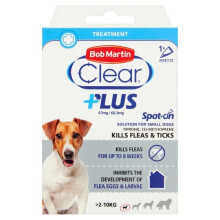2 x Bob Martin Clear Plus Spot On Treatment Small Dogs EXPIRY 04/21