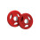(1.25kg, Pair) Rubber Coated Tri Grip Weight Plates 1