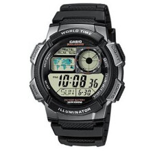 Casio Watch ILLUMINATOR WORLDTIME AE-1000W-1B