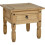 Seconique Seconique Corona Distressed Waxed Pine 1 Drawer Lamp Table 1