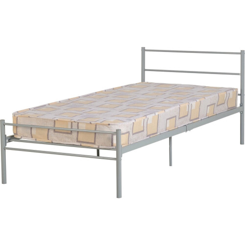 Seconique Seconique Orion Silver 3ft Single Metal Bed