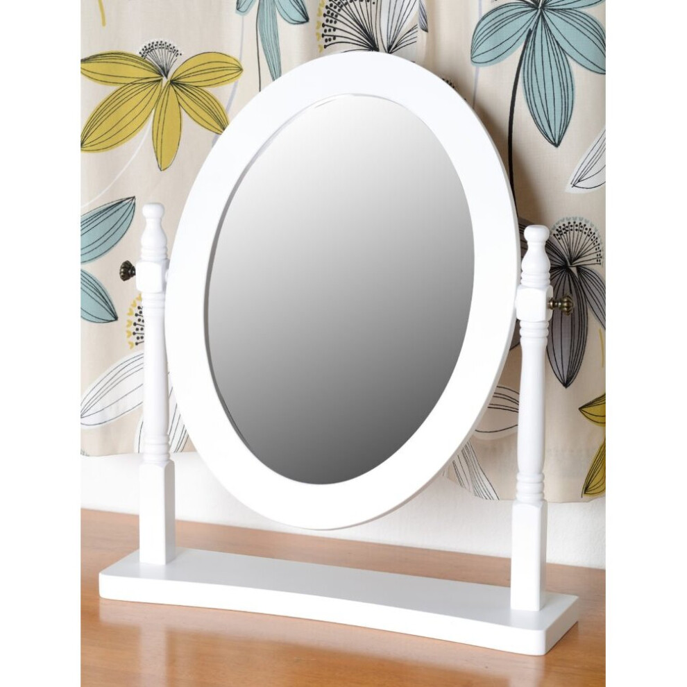 Seconique White Contessa Dressing Table Mirror