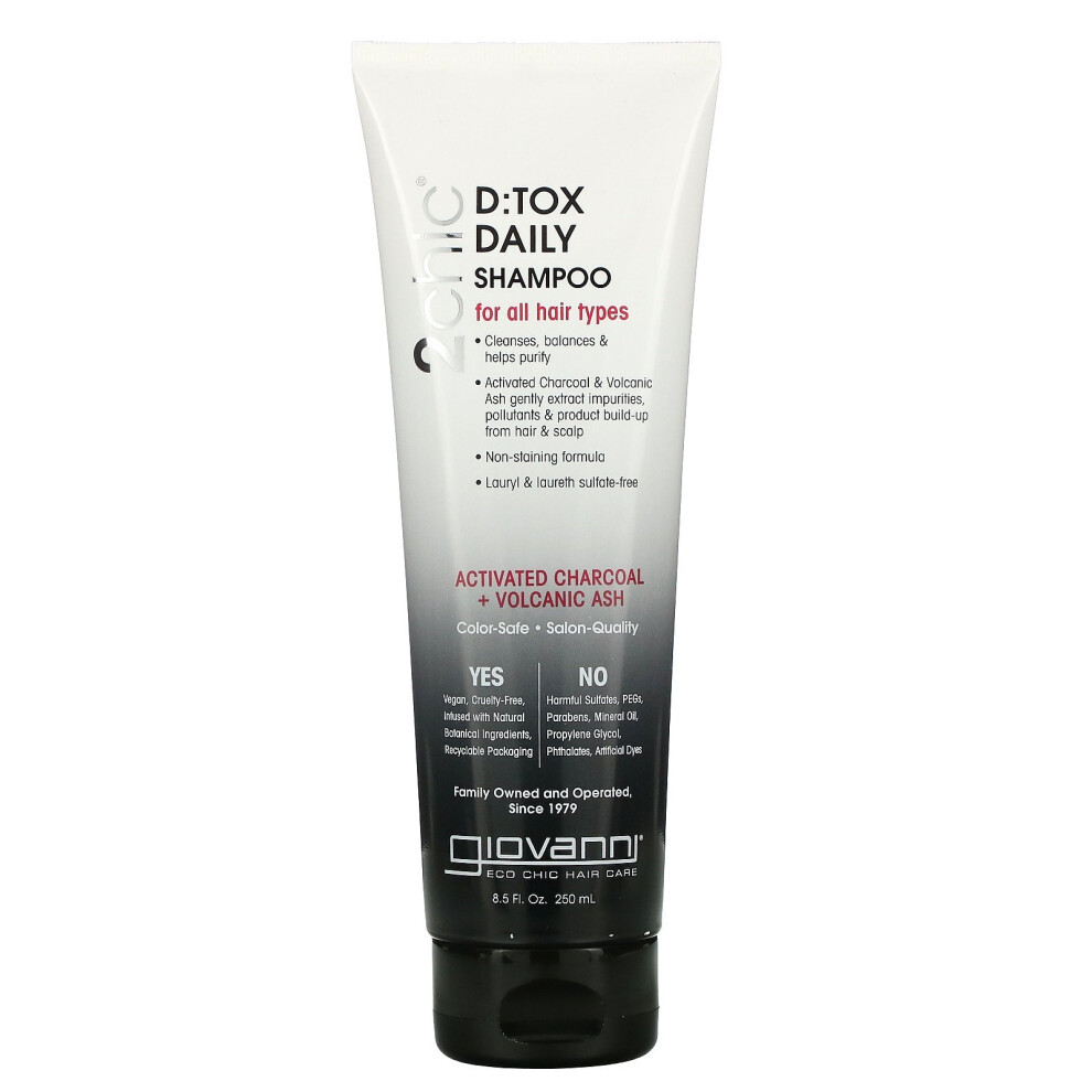 Giovanni , 2Chic, D:tox Daily Shampoo, 8.5 Fl Oz (250 Ml)