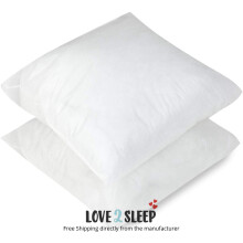 (Extra Filled 2 Pack) Cushion Pads Pillow Inserts Shams Square Extra Filled Plump Inner Fillers Stuffer Square Polyester 45 x 45 (18*18) Pack of 2 or 4