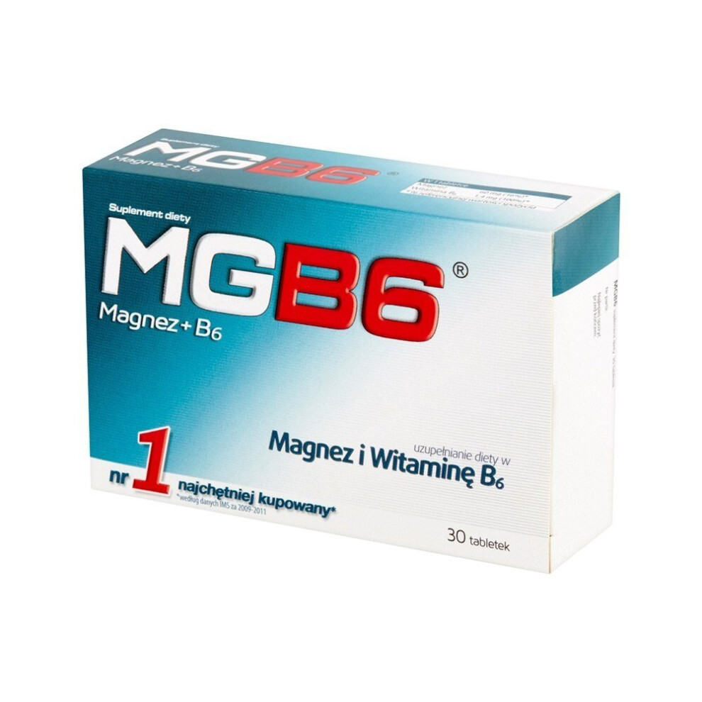 Magnesium + Vitamin B6 30 tablets of Aflofarm magnez b6 menmag