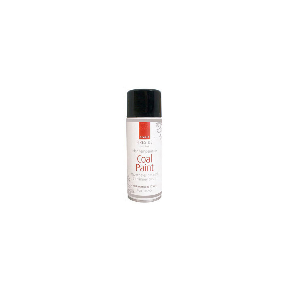 Matt Black Stove Coal & Bbq Paint 400Ml Aerosol 5391425038217