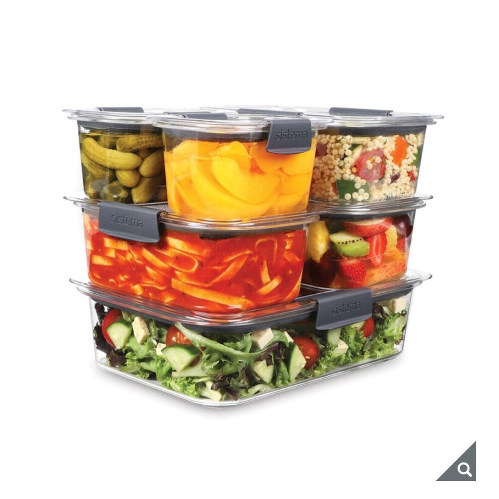 Sistema Brilliance 6 Piece Food Storage Set with Lids