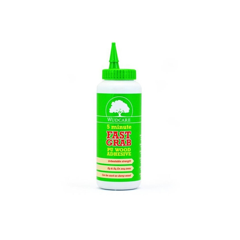Wudcare 5 Minute Fast Grab Pu Wood Adhesive 1 Kg 5025506001073
