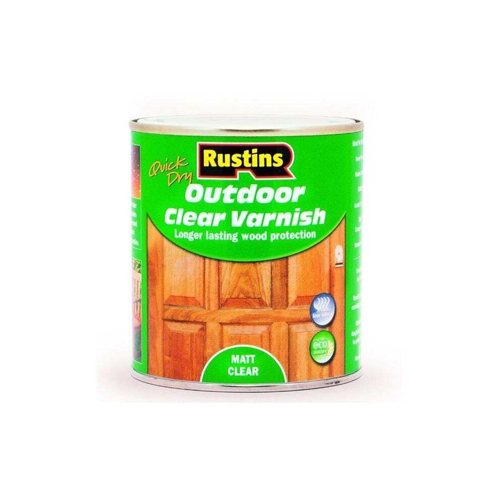 Rustins Quick Dry Outdoor Clear Varnish Matt 1 Litre