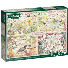 Jumbo Falcon de luxe Country Diary 4 Seasons 1,000 Piece Puzzle