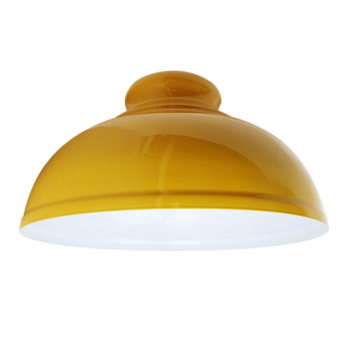 (Yellow) Vintage Retro Pendant Shade Metal Retro Bedroom Kitchen Modern Light Style Home