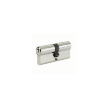 (Chipboard Screws, 40:10:50 (100mm)) Yale 6 Pin Euro Double Cylinder Lock - 40:10:50 (100mm) - Satin Nickel Plated
