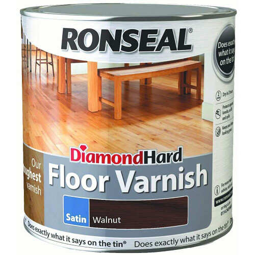 Ronseal Ronseal Diamond Hard Floor Varnish - Walnut - 2.5L
