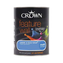 (Peekaboo Blue, 1.25L) Crown Feature Wall Matt - Dance Fever - 1.25L