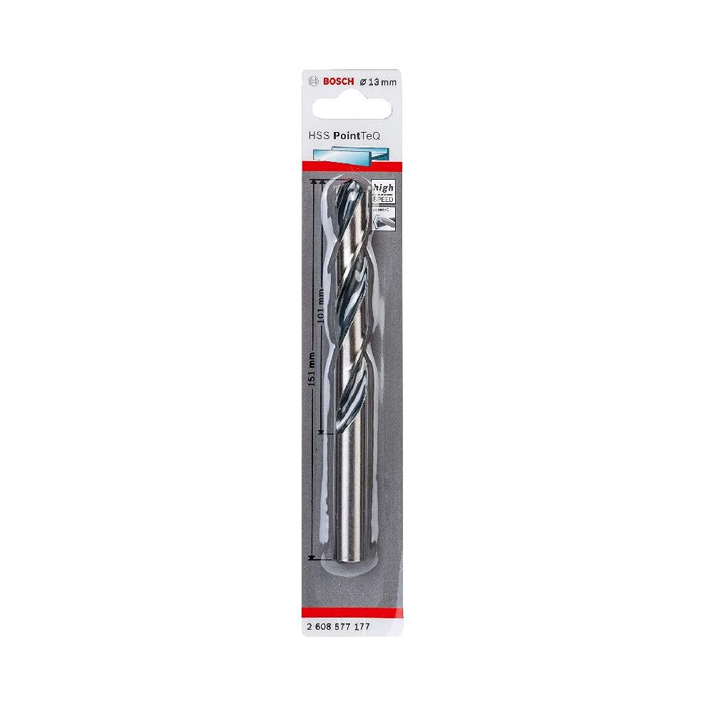 Bosch Hss Pointteq Drill Bit - 13Mm X 101Mm X 151Mm 3165140906869