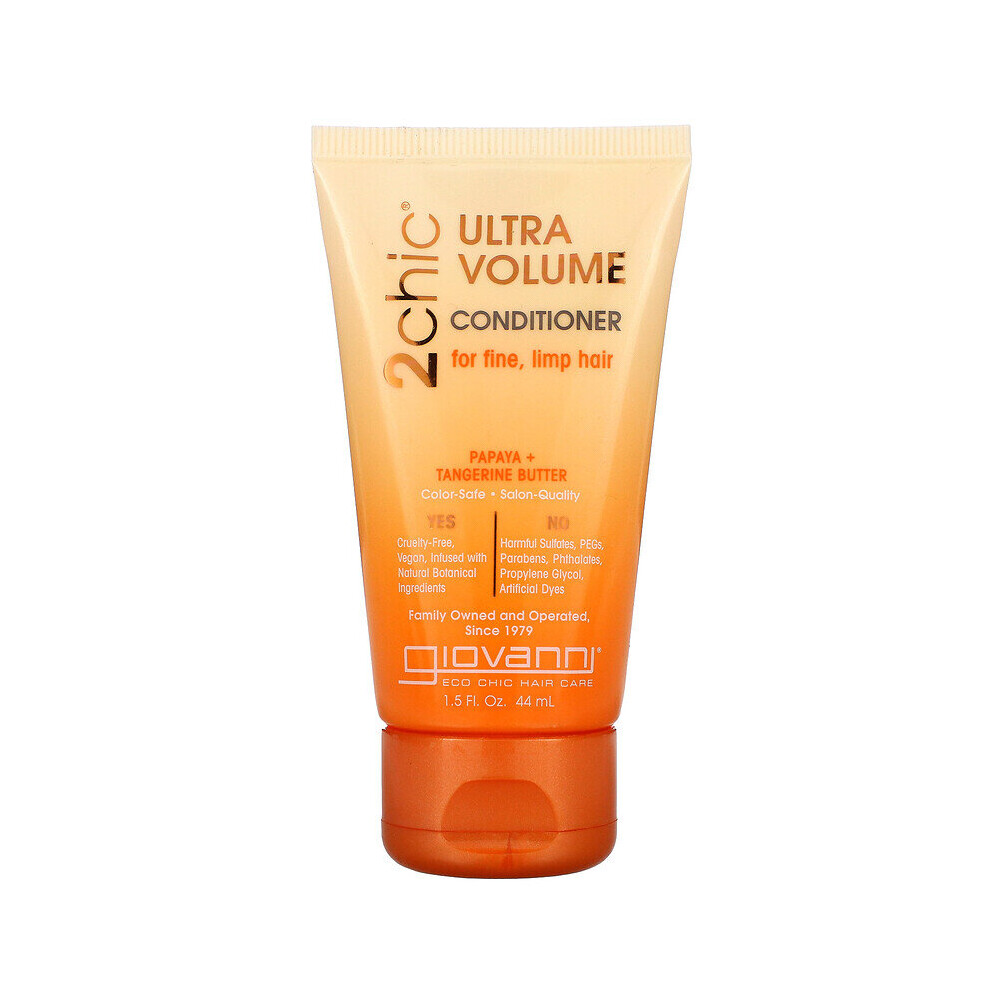 Giovanni, Ultra-Volume Conditioner, Papaya + Tangerine Butter