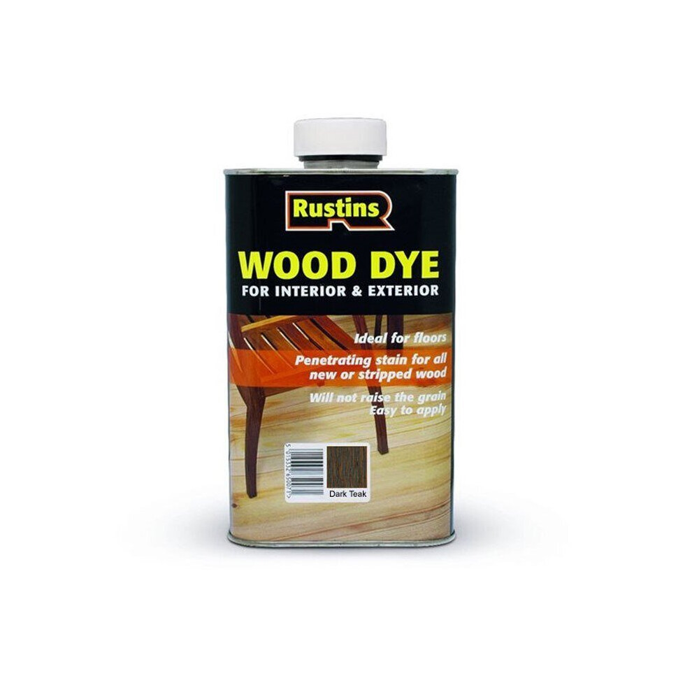 Rustins Wood Dye Dark Teak 1 Litre