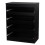 Skagen (Black) 4 Drawer Wooden Bedroom Chest Cabinet No Handles 3