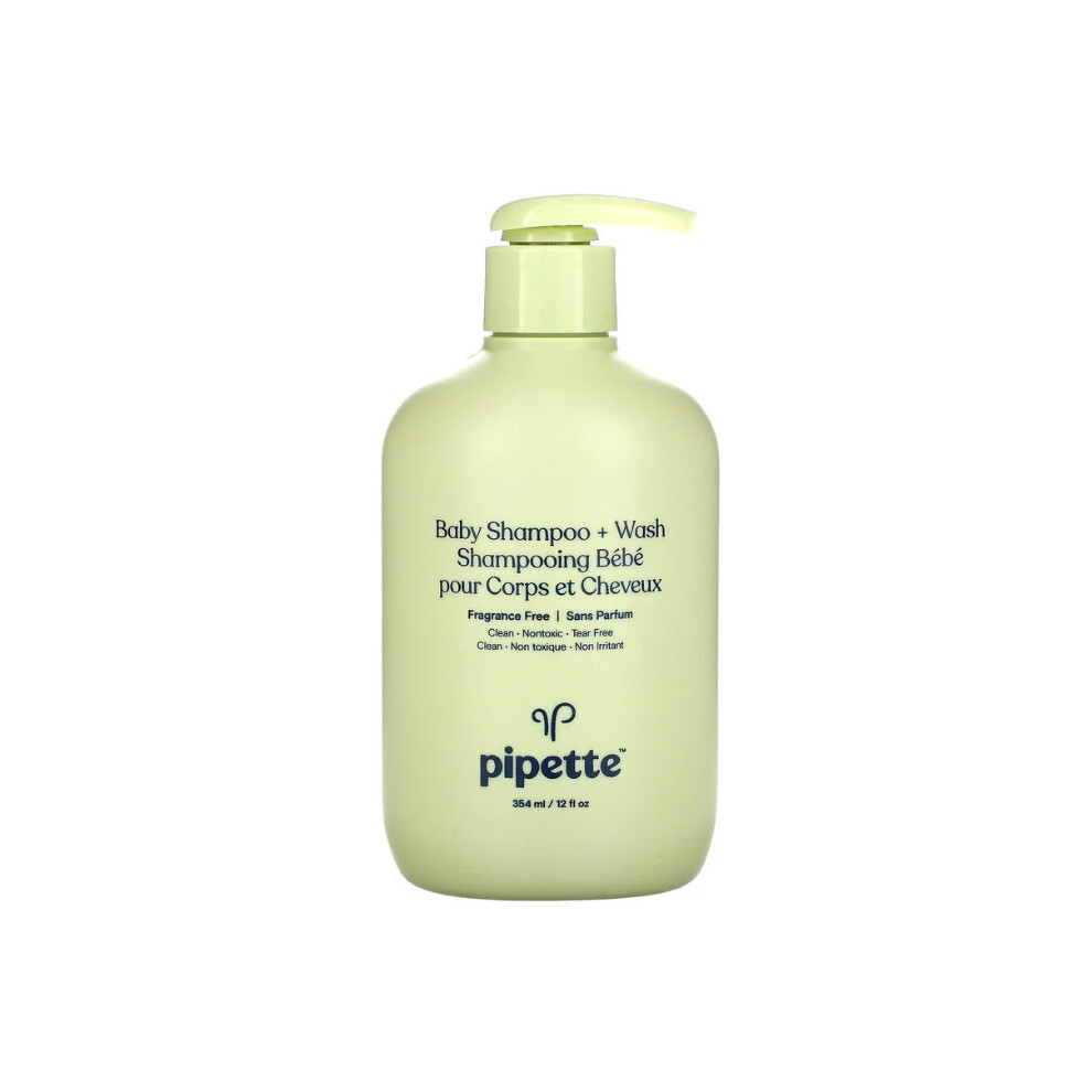 , Baby Shampoo + Wash, Fragrance Free, 12 Fl Oz, (354 Ml) Pipette
