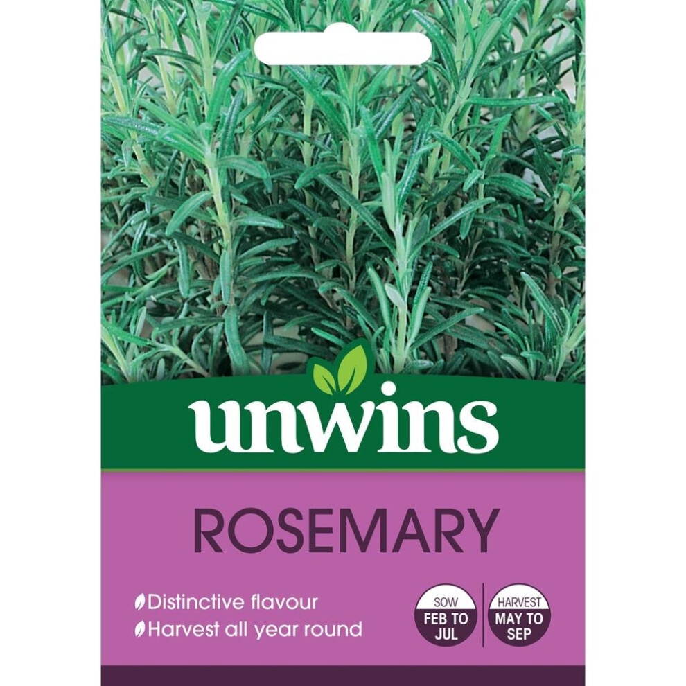 Unwins Grow Your Own Distinctive Flavoured Rosemary Herb Seeds