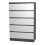 Skagen (Black/White) 5 Drawer Wooden Bedroom Chest Cabinet No Handles 1