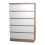 Skagen (Oak/White) 5 Drawer Wooden Bedroom Chest Cabinet No Handles 1