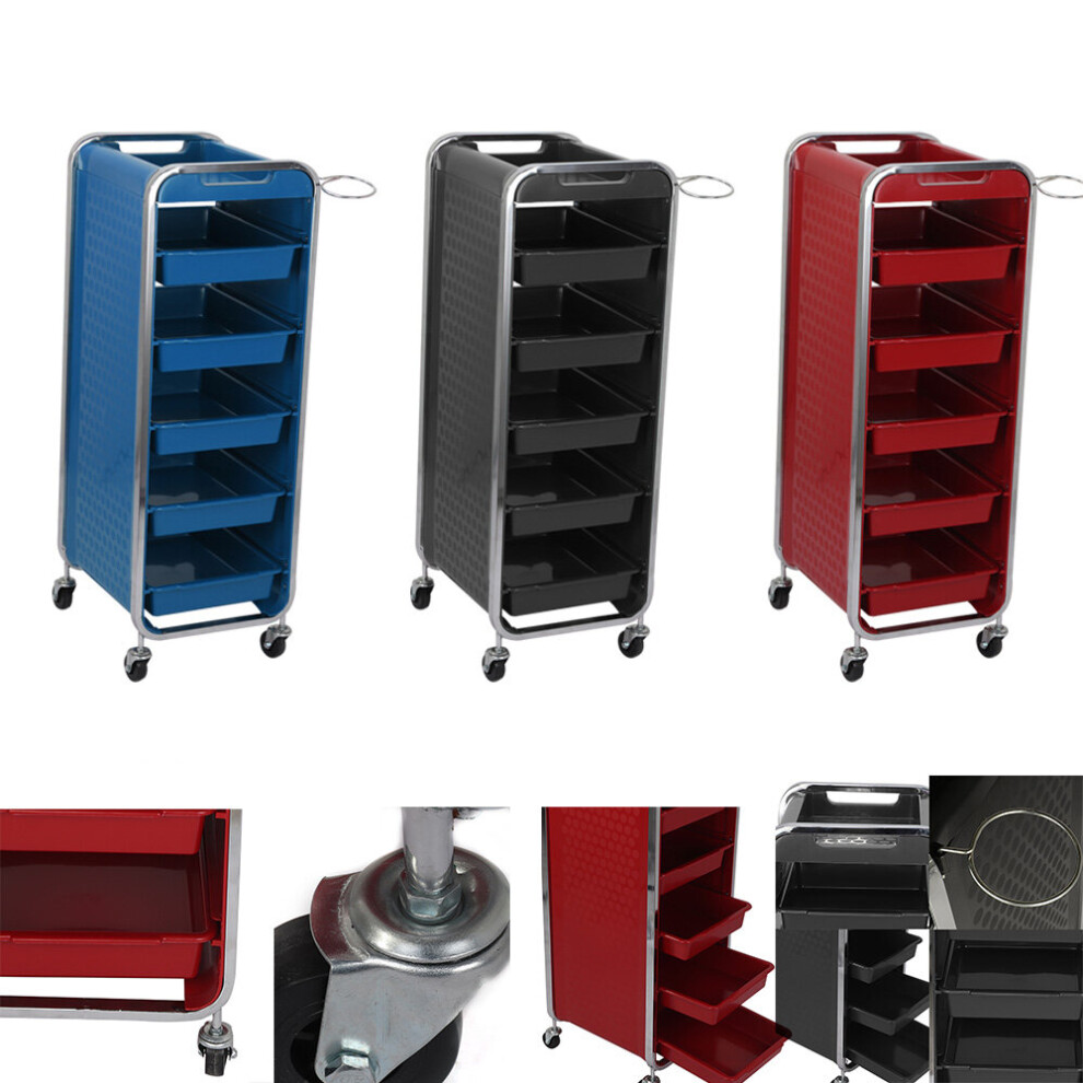 (Red) Beauty Spa Salon Trolley Hairdressing