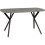 Seconique Athens Rectangular MDF/Metal Dining Set Concrete Effect/Black/Grey 2