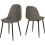 Seconique Athens Rectangular MDF/Metal Dining Set Concrete Effect/Black/Grey 3