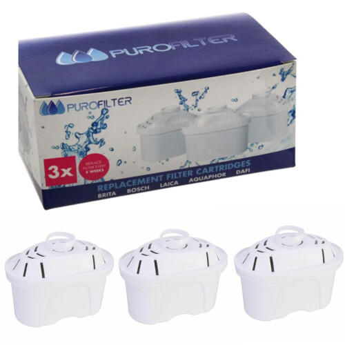 Universal Filters For BRITA MAXTRA & Maxtra Water Filter Cartridge x 3