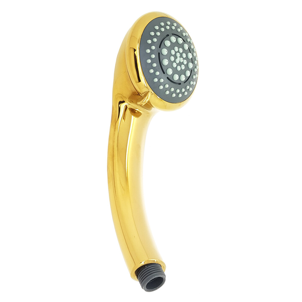 Gold Shower Handset 6 Mode Function Large Head Easy Clean Nozzles