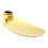 Gold Soap Dish for Shower Large Oval Design Fits 25mm Riser Rail 1