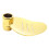 Gold Soap Dish for Shower Large Oval Design Fits 25mm Riser Rail 2