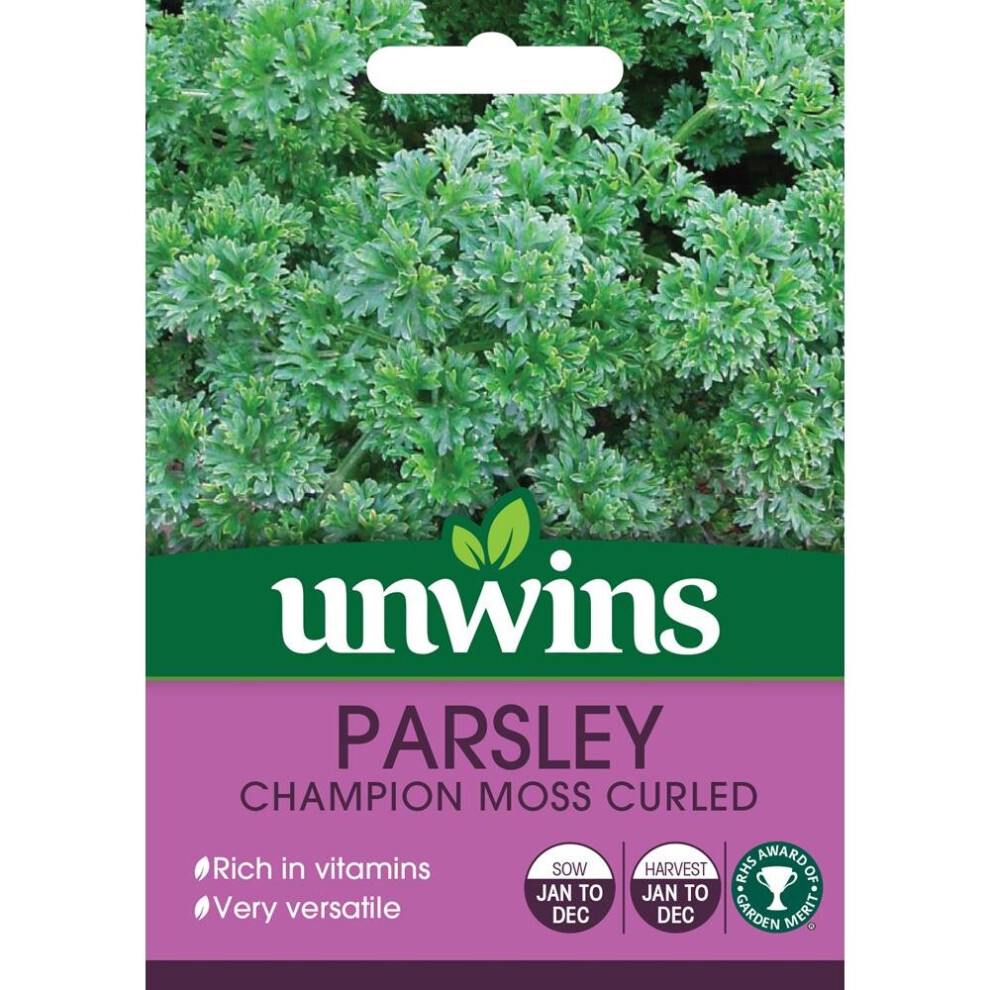 Unwins Grow Your Own Champion Moss Curled Parsley Herb Seeds