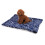(Blue Bones) Large Indestructible Dog Bed Warm Plush Cushion 5