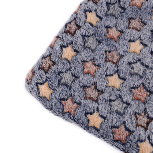 (Blue Bones) Large Indestructible Dog Bed Warm Plush Cushion 2