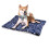 (Blue Bones) Large Indestructible Dog Bed Warm Plush Cushion 11