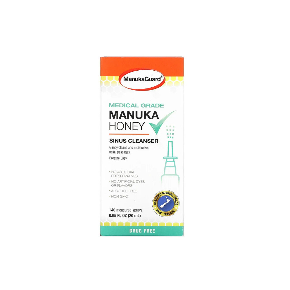 Manukaguard , Medical Grade Manuka Honey, Sinus Cleanser, 20Ml