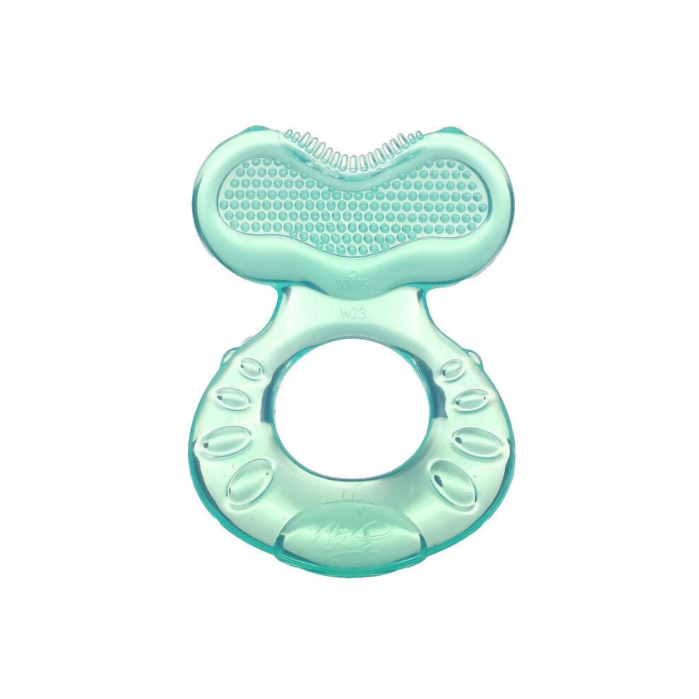 Nuby, Soothing Teether, Teeth Eez, 3+ Months, Aqua, 2 Piece Set