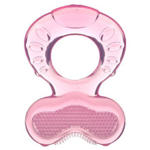 Nuby, Teethe Eez, Soothing Teether, 3+ Months, Pink, 2 Piece Set