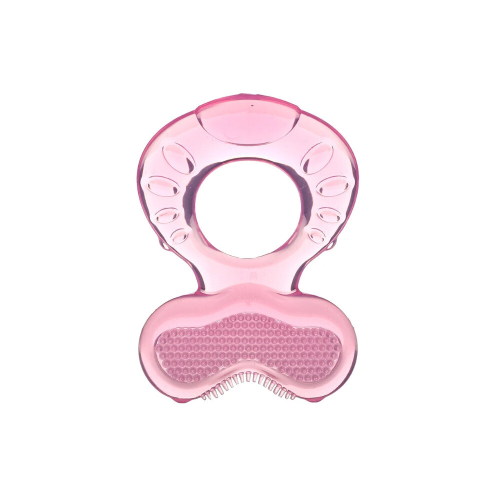 Nuby, Teethe Eez, Soothing Teether, 3+ Months, Pink, 2 Piece Set