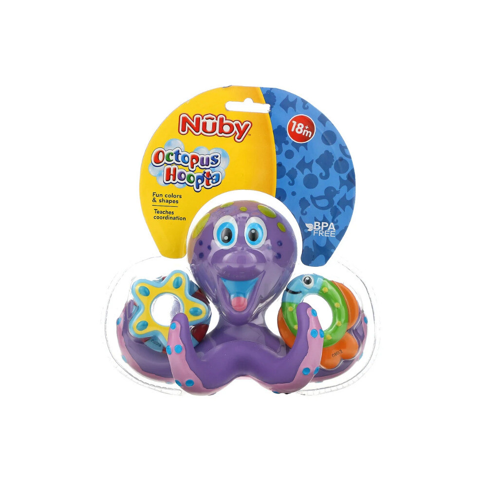 Nuby, Bath Toy, Octopus Hoopta, 18+ Months, 1 Count