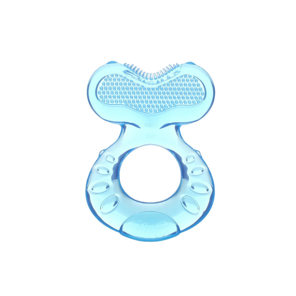 Nuby Teethe Eez, Soothing Teether, 3+ Months, 2 Piece Set Blue