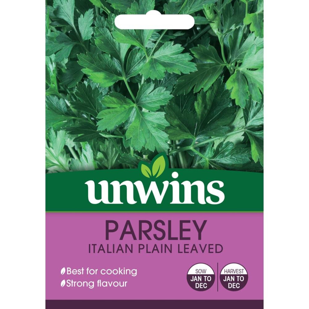Unwins Grow Your Own Italian Strong Plain Leaved Parsley Herb Seeds