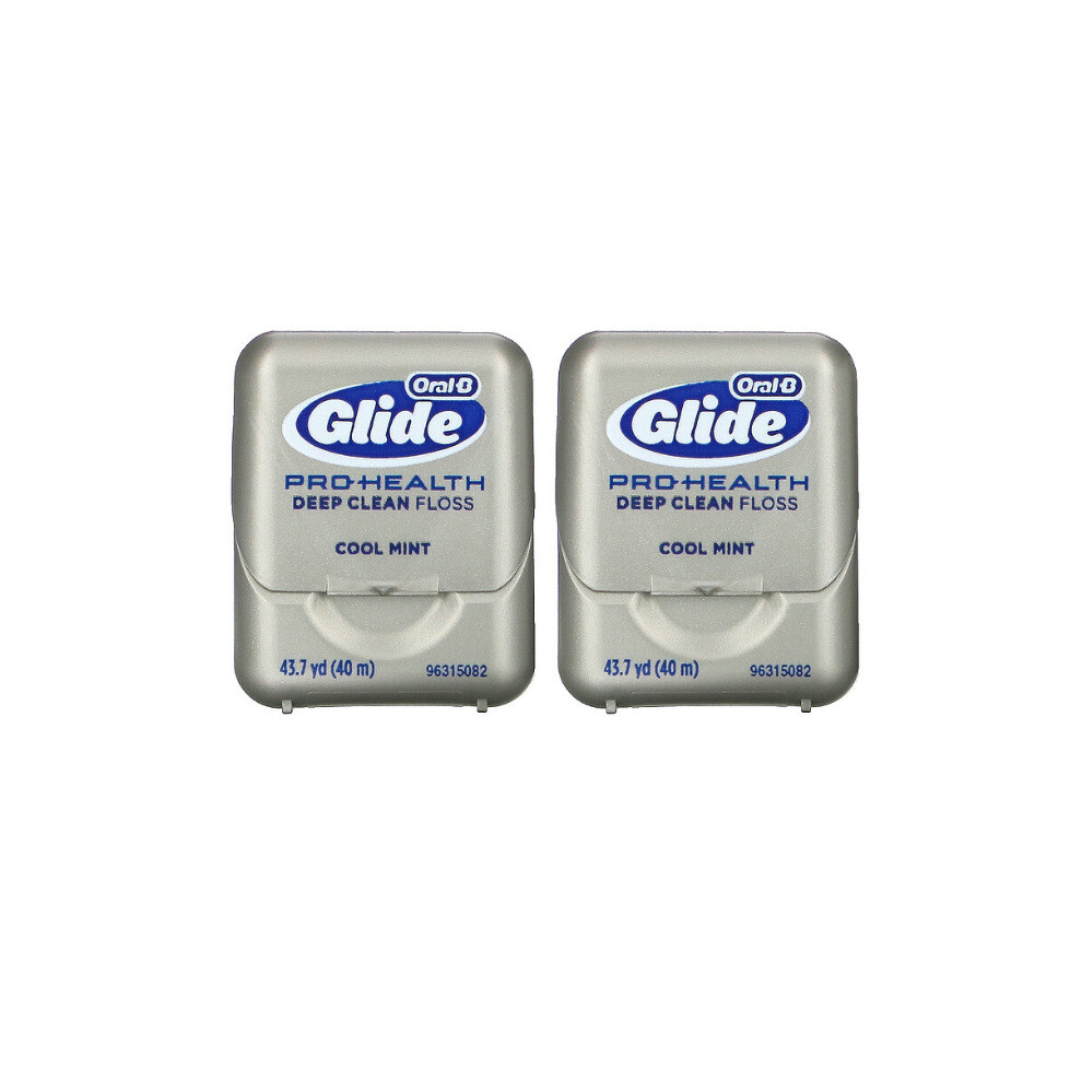 Oral-B, Glide, Pro-Health, Deep Clean Floss, Cool Mint, 2 Pack