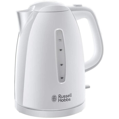 Russell Hobbs 21270 Textures Plastic Kettle, 1.7 Litre, 3000 W, White










[Energy Class A]