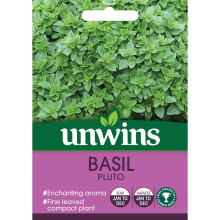 Unwins Grow Your Own Enchanting Aroma Pluto Basil Herb Seeds