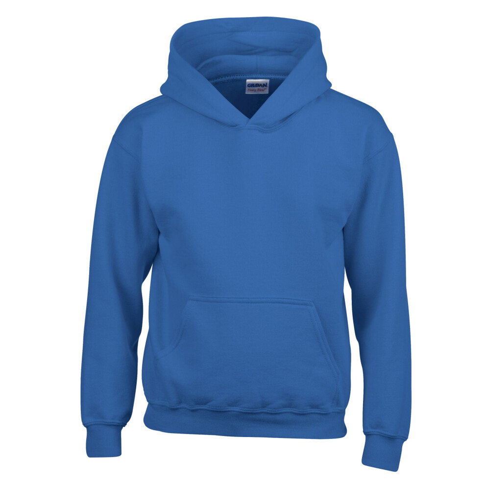 (Royal, L) Gildan Childrens Hooded Sweatshirt